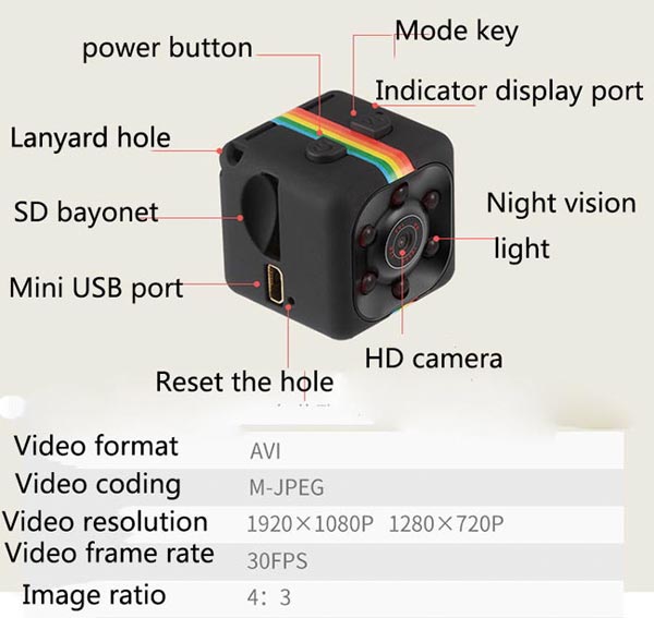 دوربین مینی SQ11 Mini با باتری داخلی
