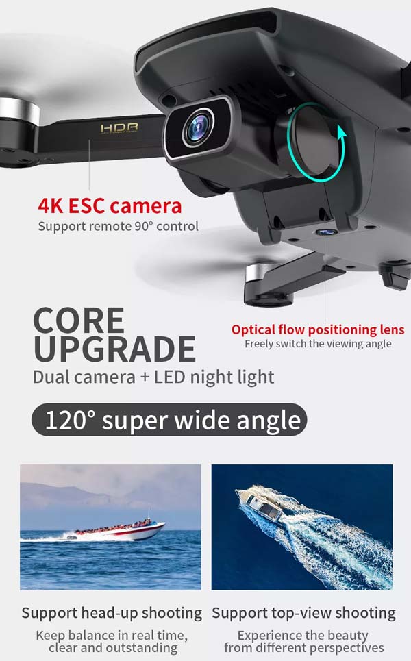 هلیشات ZLRC SG108-S دارای دوربین 4k و قابلیت حفظ ارتفاع 