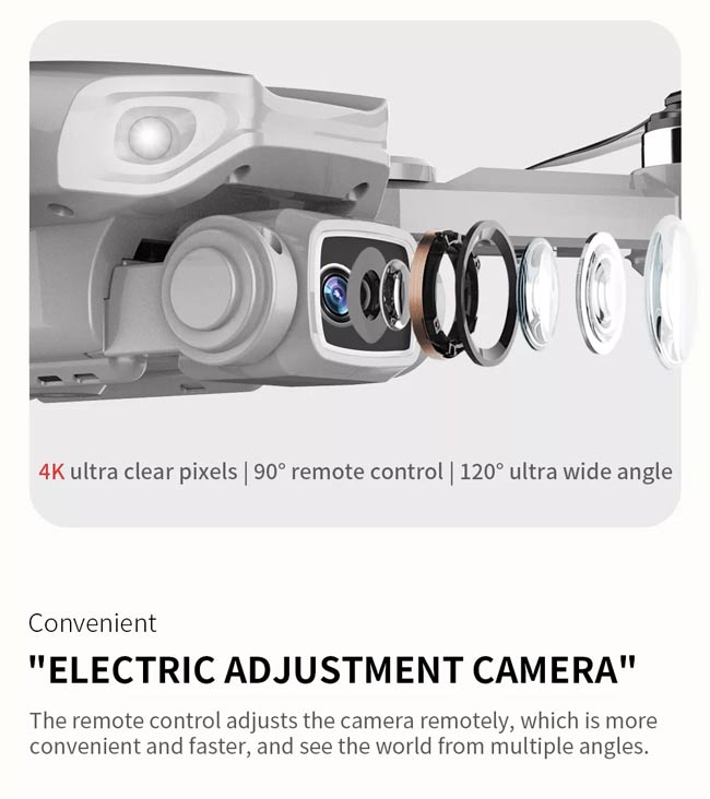 کوادکوپتر دوربین دار l900 pro دارای دوربین متحرک