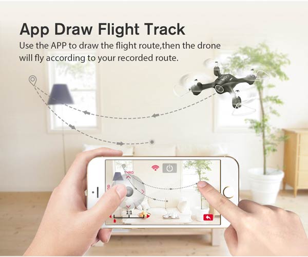 از اپلیکیشن کوادکوپتر میتوانید برای رسم مسیر پرواز استفاده کنید تا هلی شات دقیقاً در طبق الگوی شما پرواز کند