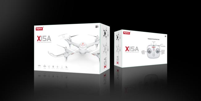 بسته بندی محصول کوادکوپتر بدون دوربین سیما X15A به صورت جعبه های کوچک و قابل حمل