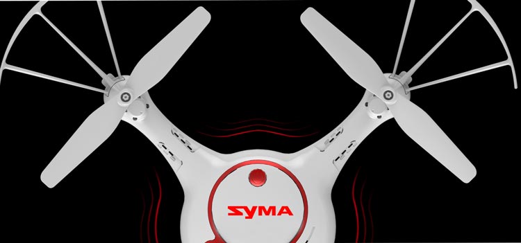 طراحی بدنه و ملخ های هلی شات دوربین دار syma X5UW-D در این تصویر نشان داده شده است که بسیار ماهرانه انجام شده