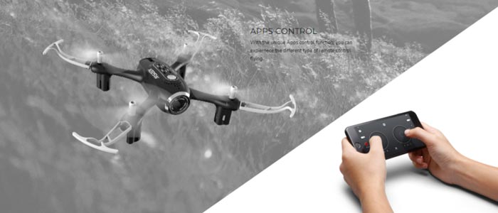کوادکوپتر X22sw قابلیت کنترل با گوشی همراه شما را دارد که می‌تواند تجربه جدیدی را در کنترل کوادکوپتر به شما هدیه دهد
