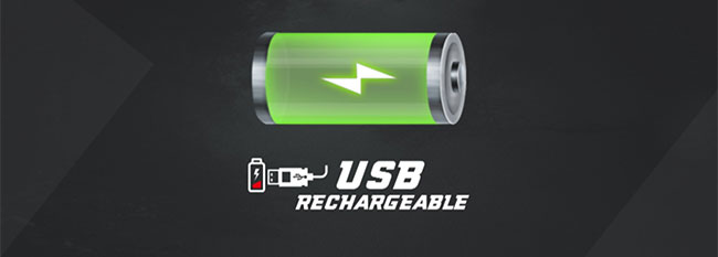 استفاده از باتری لیتیوم پلیمری که قابلیت شارژ با درگاه usb را دارد