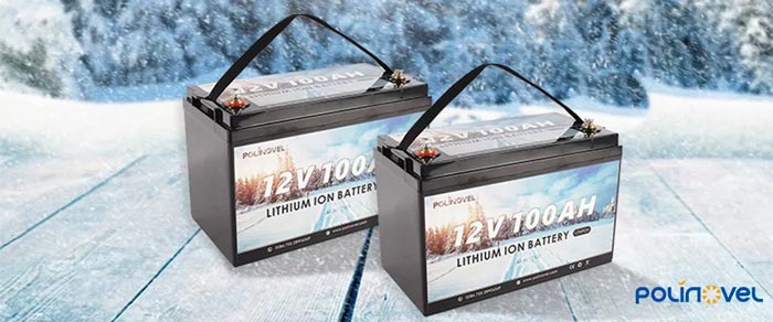 دو عدد باتری لیتیوم پلیمر در هوای سر زمستان 